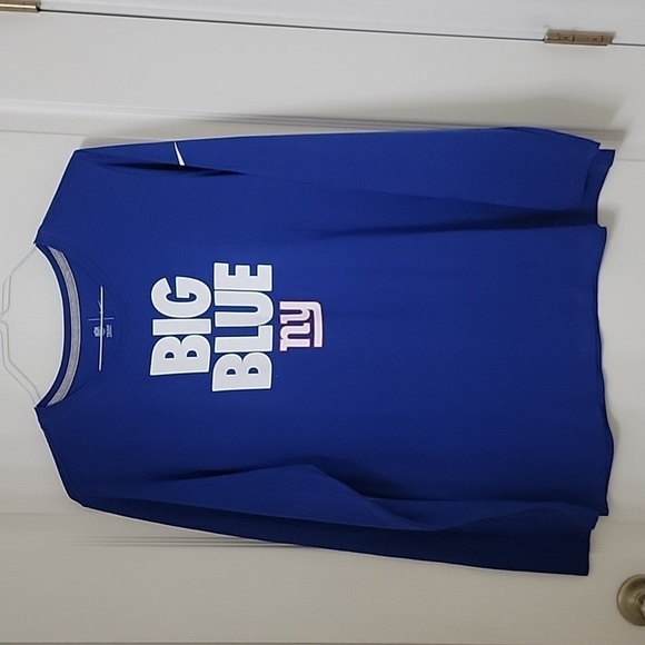 Nike, New York Giants Big Blue, Ladies Size 2XL NFL Long Sleeve T-Shirt NEW - Picture 1 of 10